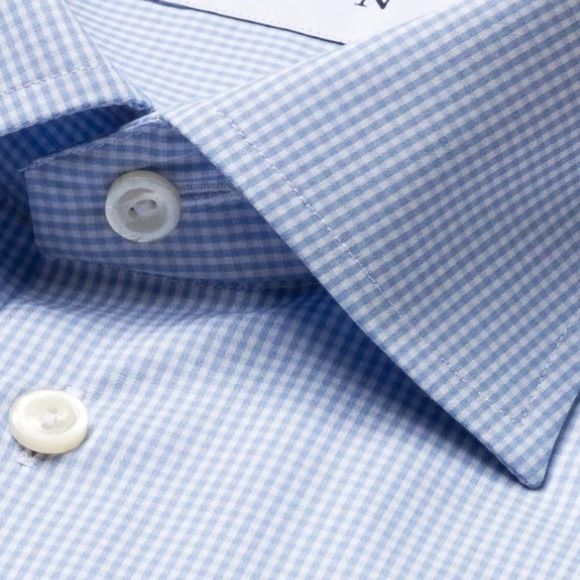 Men’s Eton Micro check dress shirt 16x41 - Picture 8 of 8